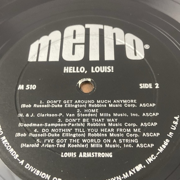 Hello Louis! Louis Armstrong Vinyl Record LP - Picture 4 of 14